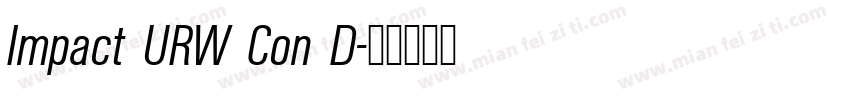 Impact URW Con D字体转换